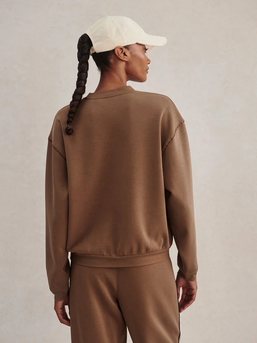 Varley Coralie Crew Teak Olive