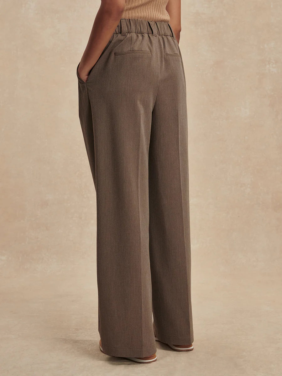 Varley Alysha Wide Leg 29.5 Pine Bark Stripe