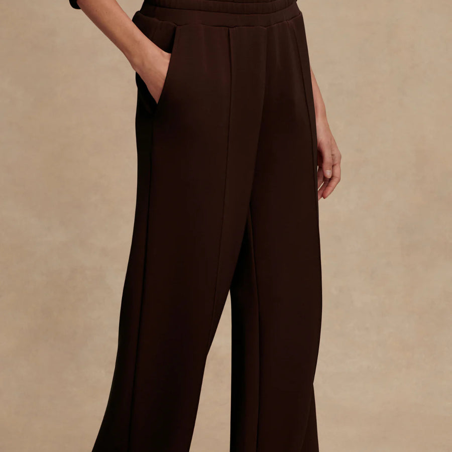 Varley Wide leg pant 30 in coffee bean
