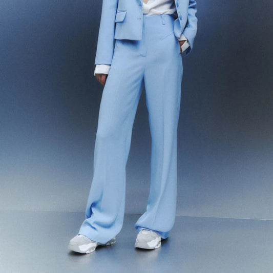 Patrizia Pepe Palazzo Pants Blue