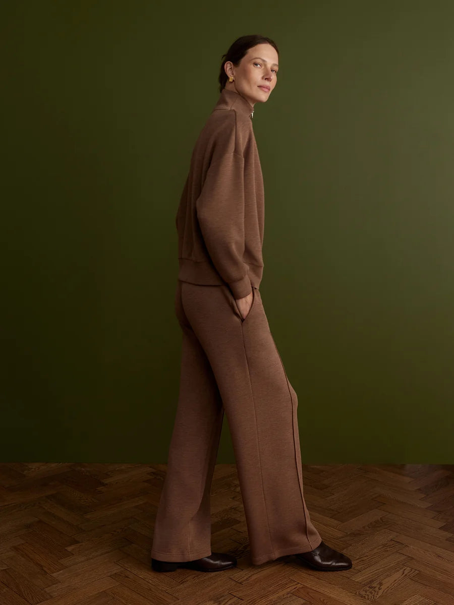 Varley Wide Leg Pant 30 Golden Bronze Marl
