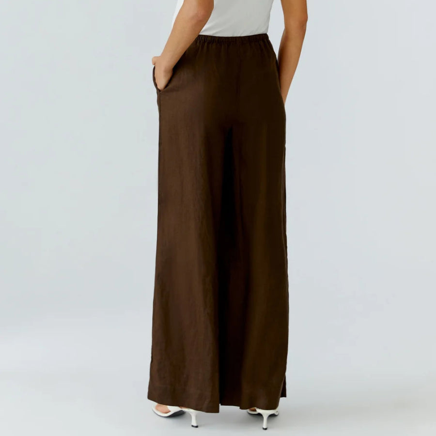 oui linen trousers demitasse