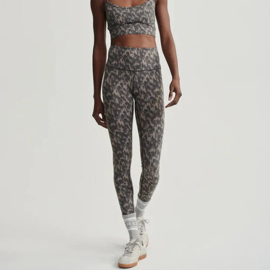 Varley Move High Leggings Abstract Motion Texture