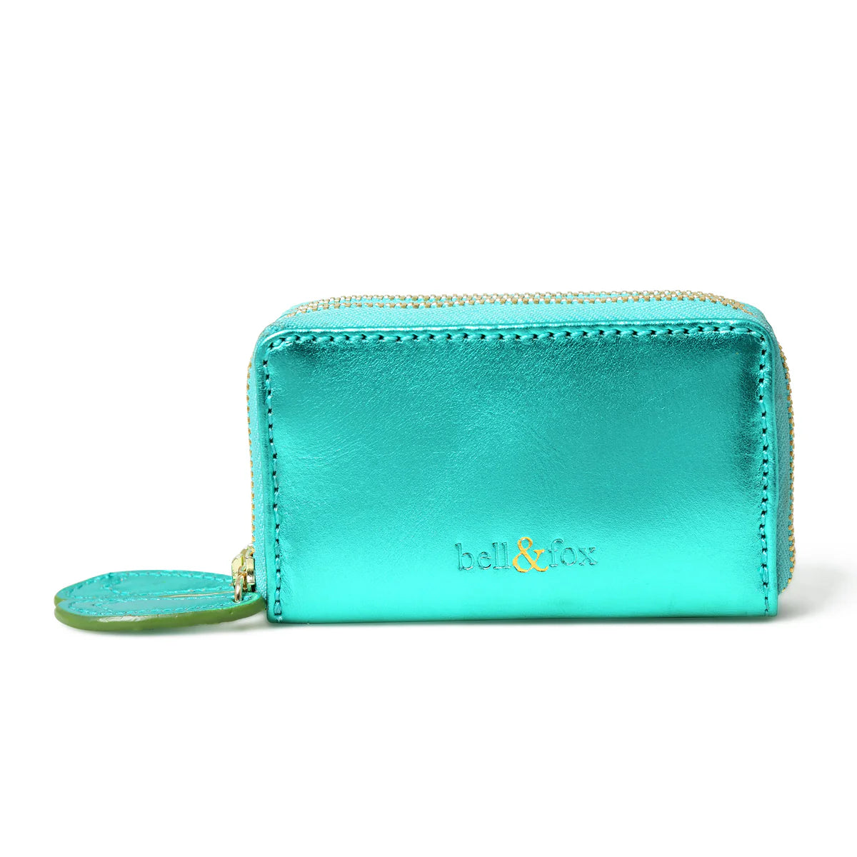 Bell & Fox Ava Double Zip Purse - Emerald Metallic