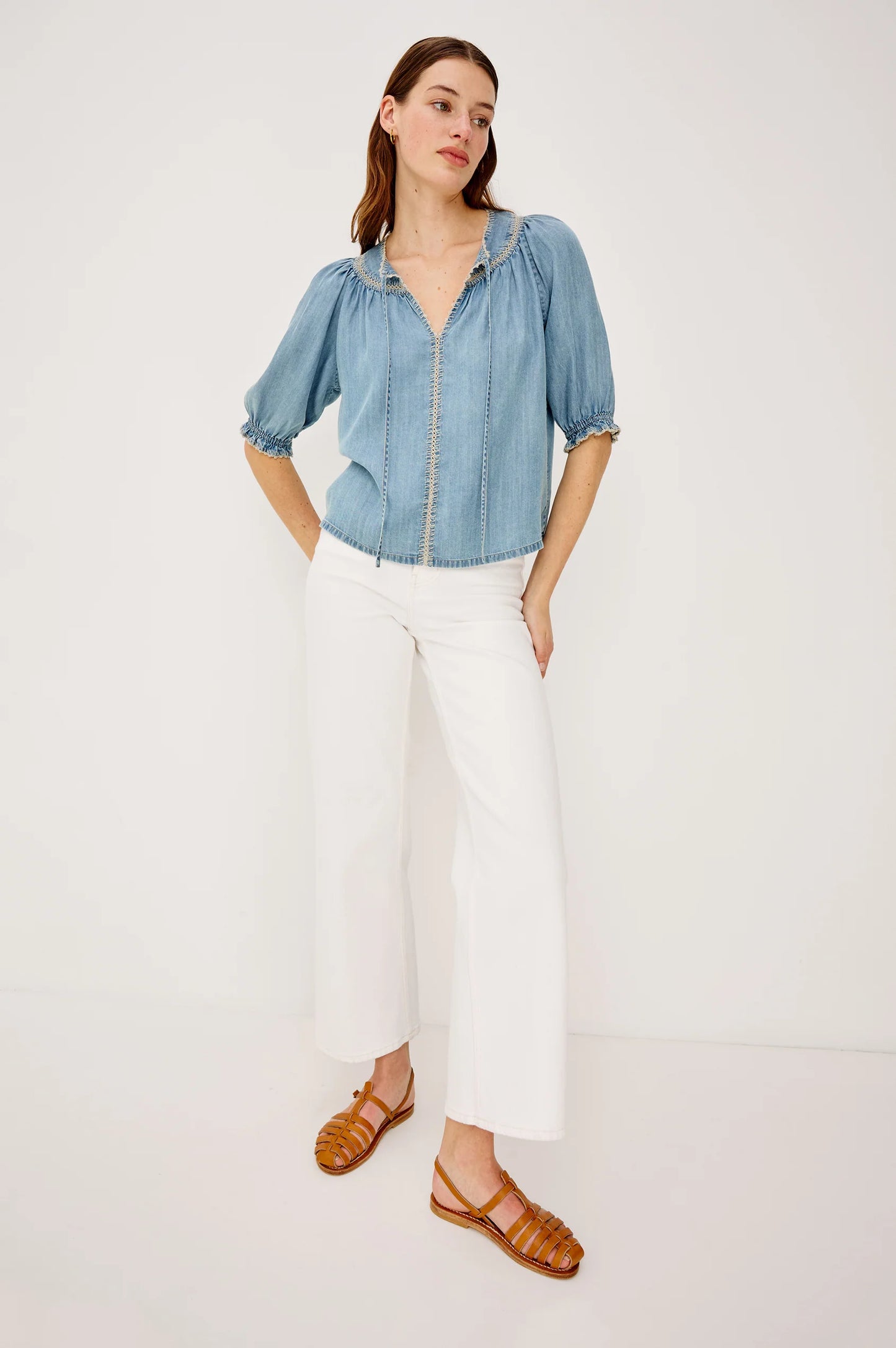Rails Belina Top Washed Blue