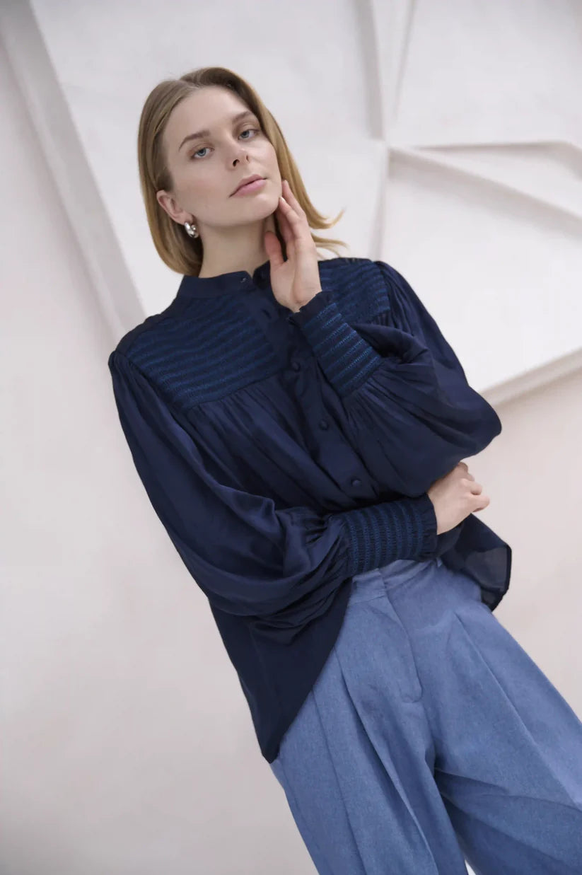 BRDR Melaine Shirt Dark Navy