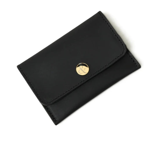 Bell & Fox Ellie Popper Card Holder Purse in Black