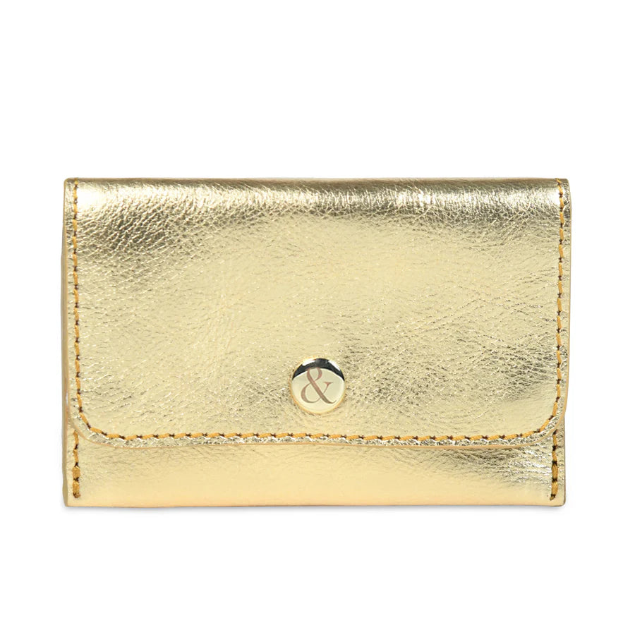 Bell & Fox ELLIE Popper Card Holder Purse - Dark Gold