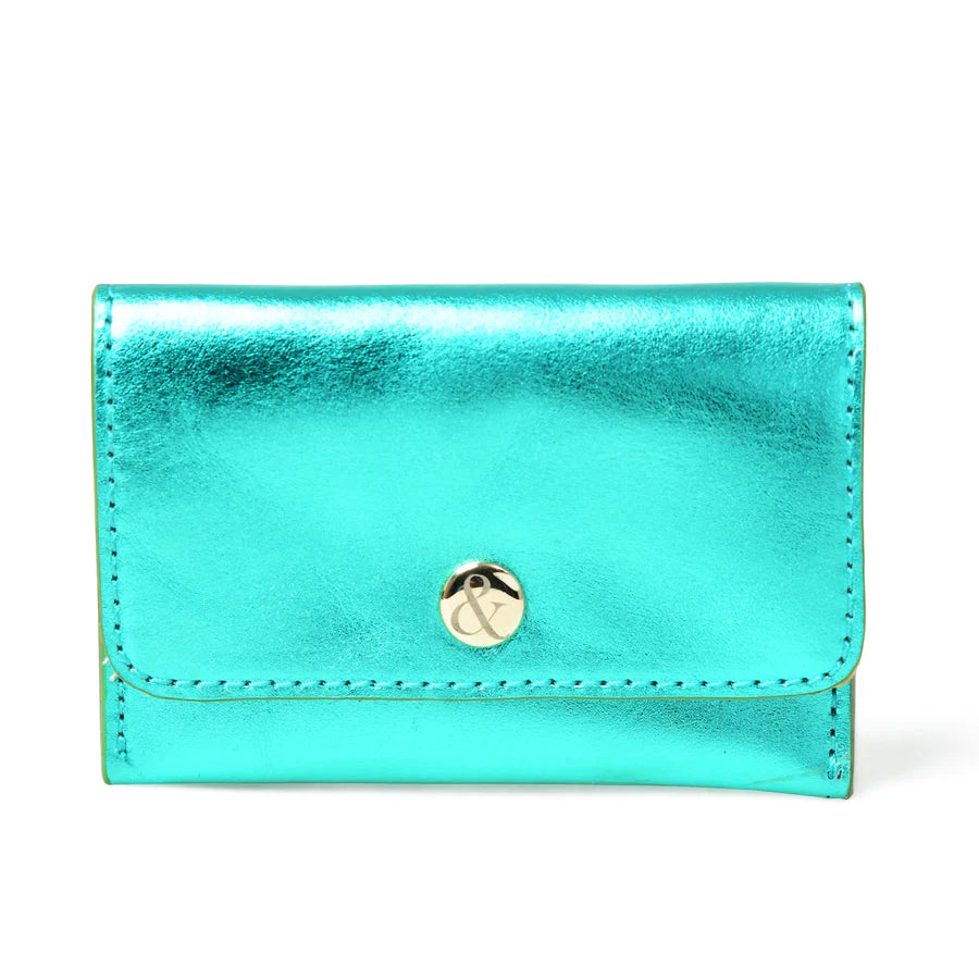 Bell & Fox Ellie Popper Card Purse - Emerald