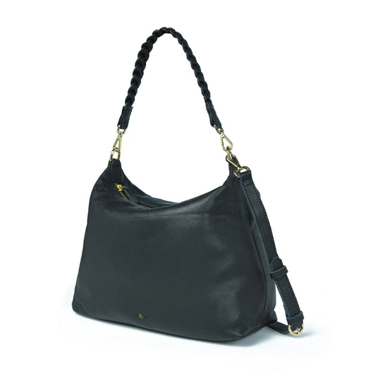 Bell & Fox Ettie Slouch Crossbody - Black Leather