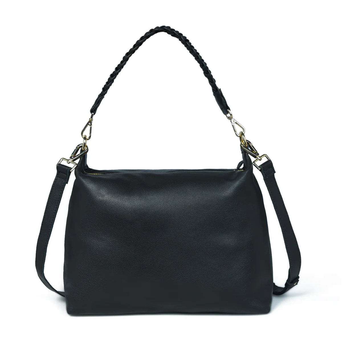 Bell & Fox Ettie Slouch Crossbody - Black Leather