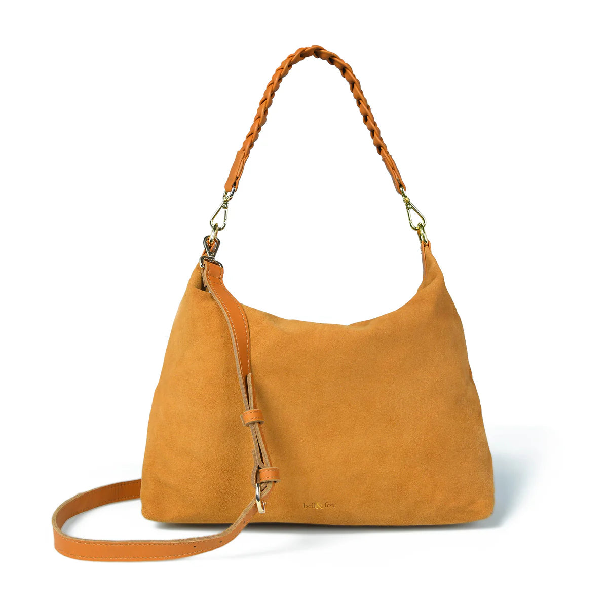 Bell & Fox Ettie Slouch Crossbody -Caramel suede