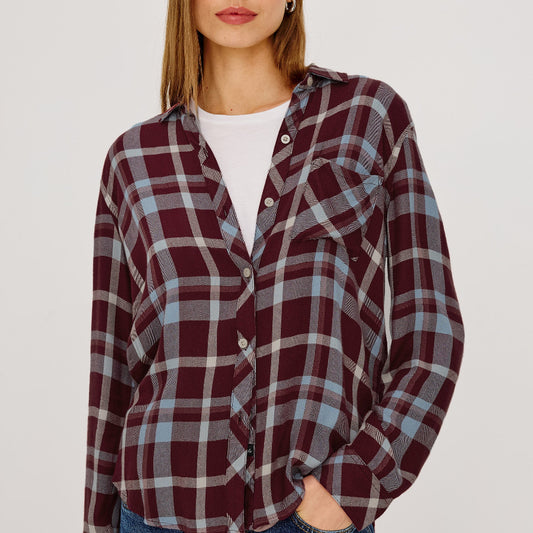 Rails Hunter Plum and Cream