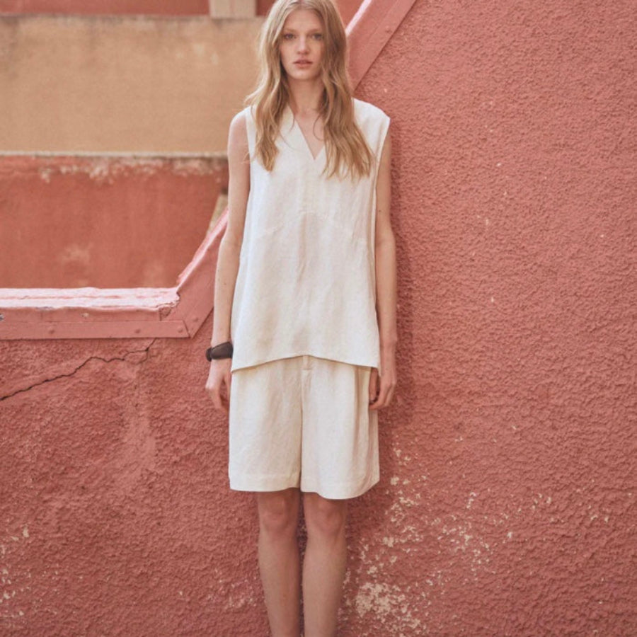 Milla Linen Blend Bermuda shorts