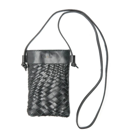 Bell & Fox Kasi Mini Hand Woven Crossbody Bag Black