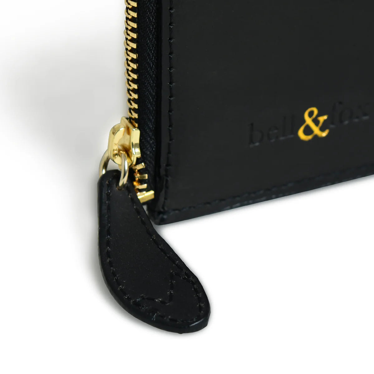 Bell & Fox Lia Card Holder - Black Waxy Leather
