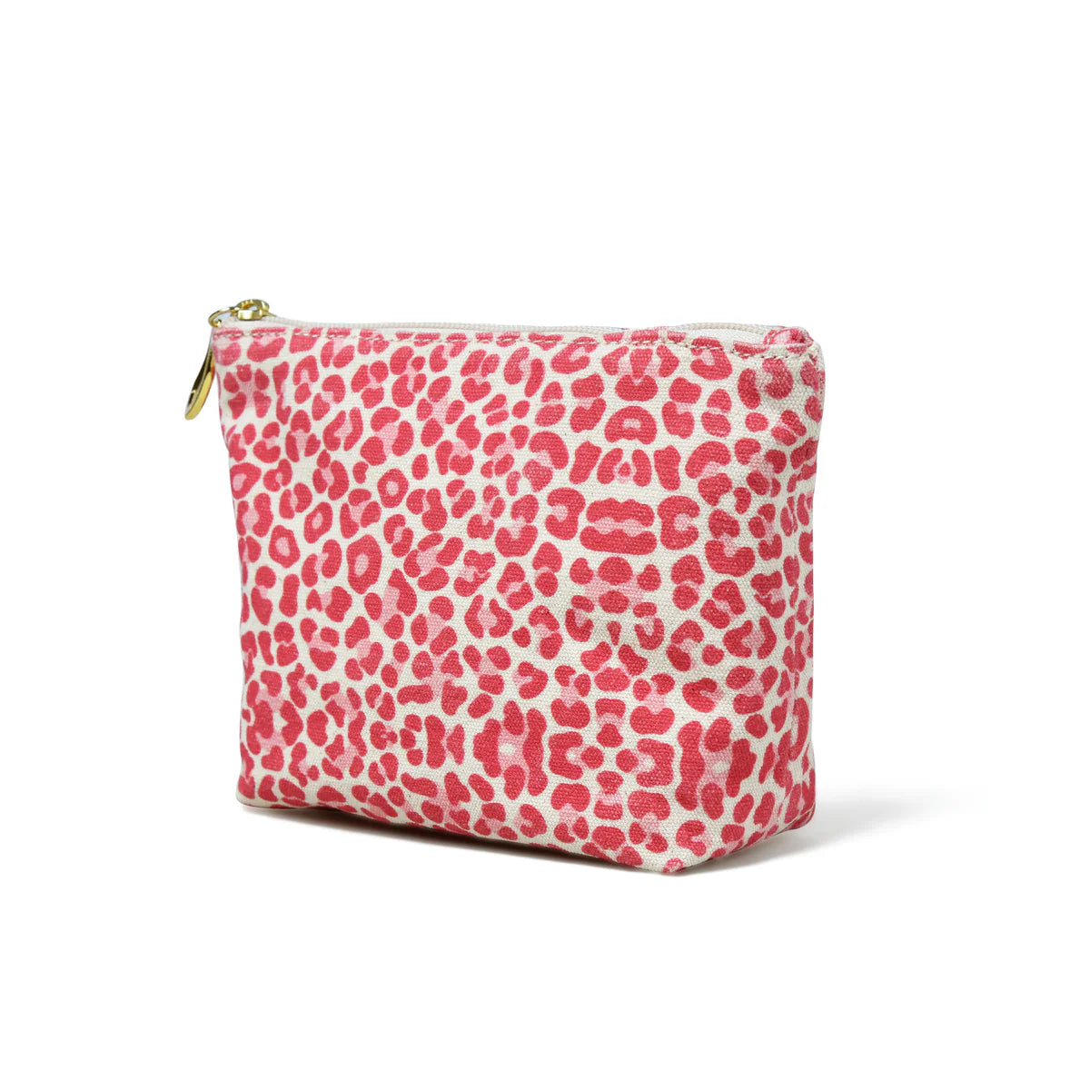 Bell & Fox Libby Pouch in Pink Leopard Print Canvas