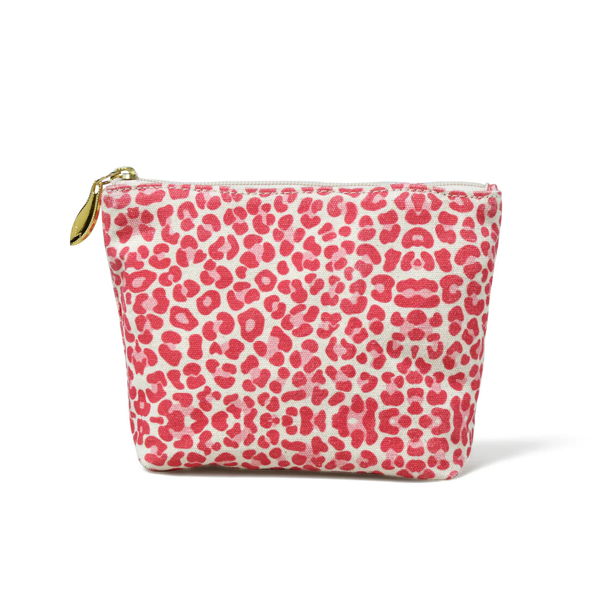 Bell & Fox Libby Pouch in Pink Leopard Print Canvas