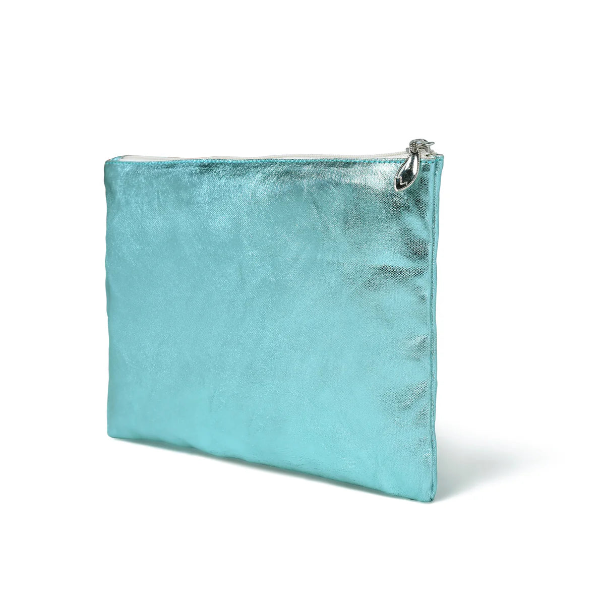 Bell & Fox Lily Pouch In Turquoise Foil Canvas