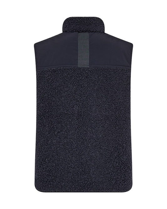 Mos Mosh Rowe Eli Teddy Vest Salute Navy