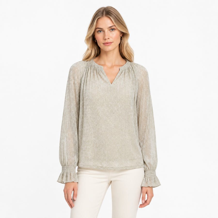 Mos Mosh Ximena Blouse mourning dove