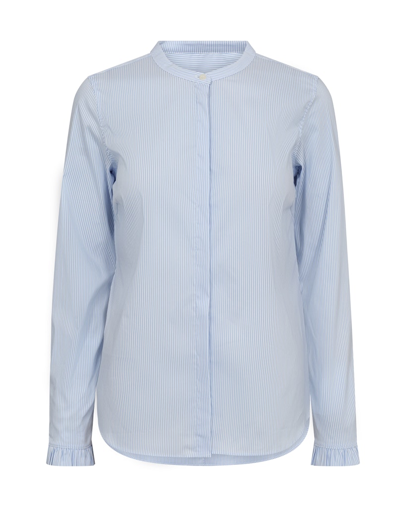Mos Mosh Mattie Stripe Shirt Light Blue
