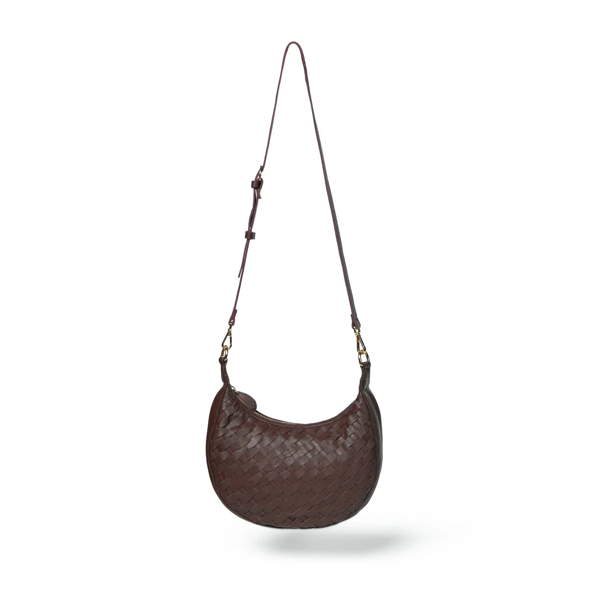 Bell & Fox Hand Woven Crossbody Chocolate Brown