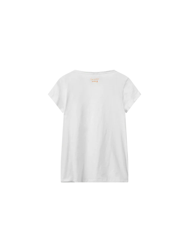 Mos Mosh Tulli V-SS Basic Tee White