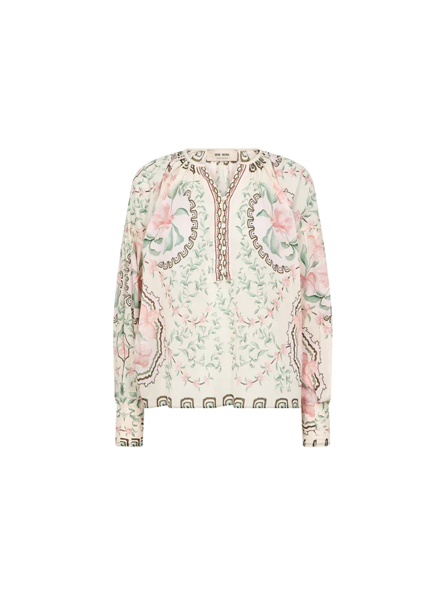 Mos Mosh Wylde Orchid Blouse Turf Green