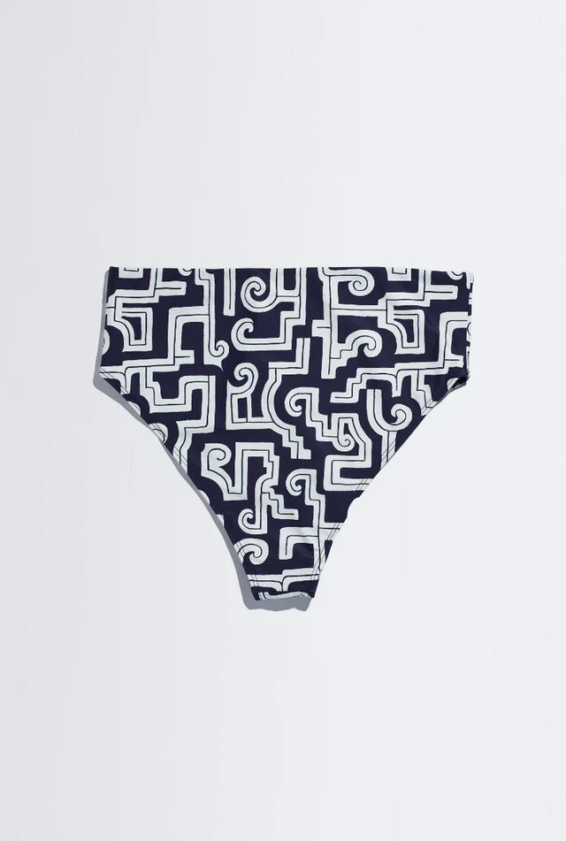 Heulog Active Caswell Bikini Bottom Maze Print