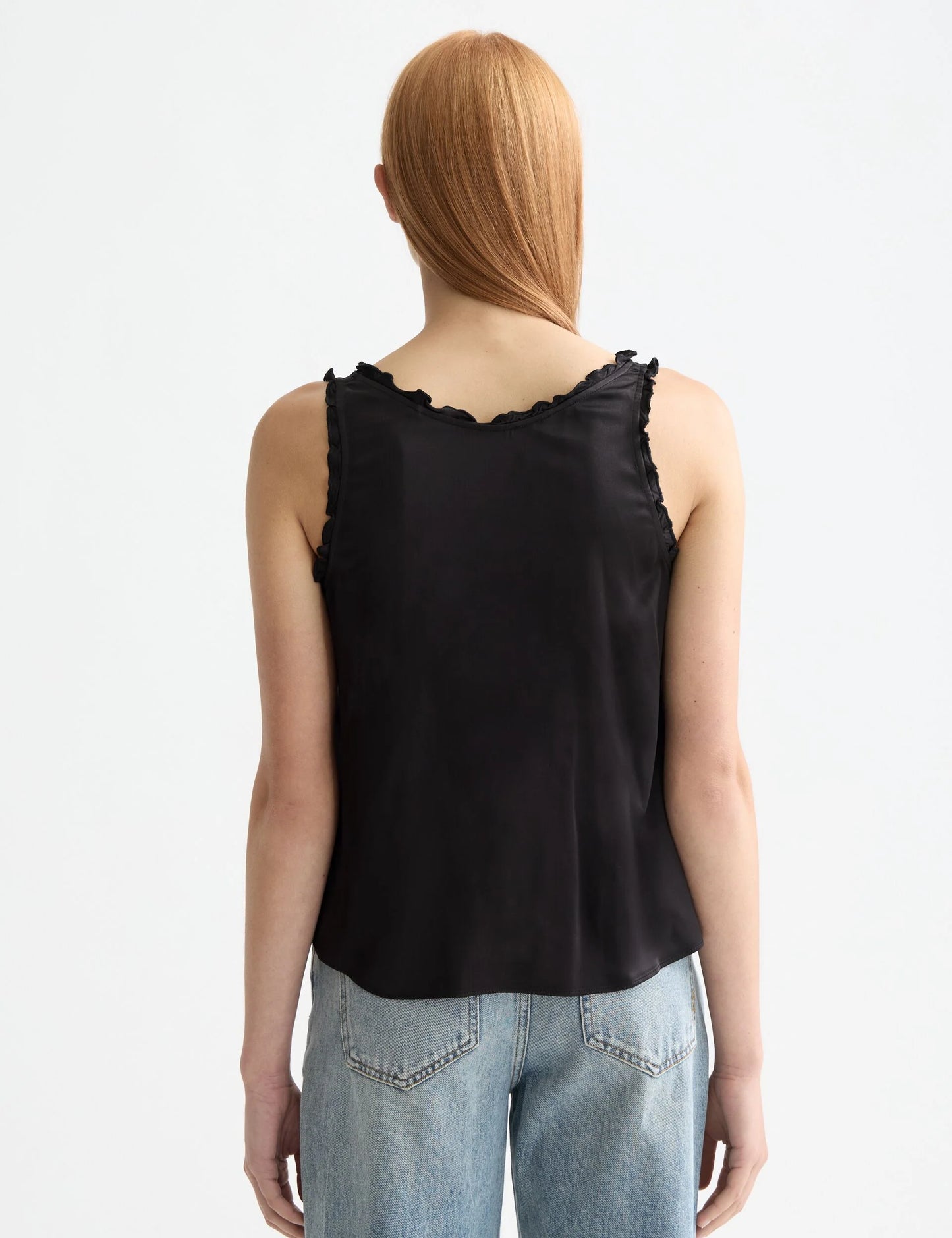 Scotch and Soda V Neck Ruffle Tank