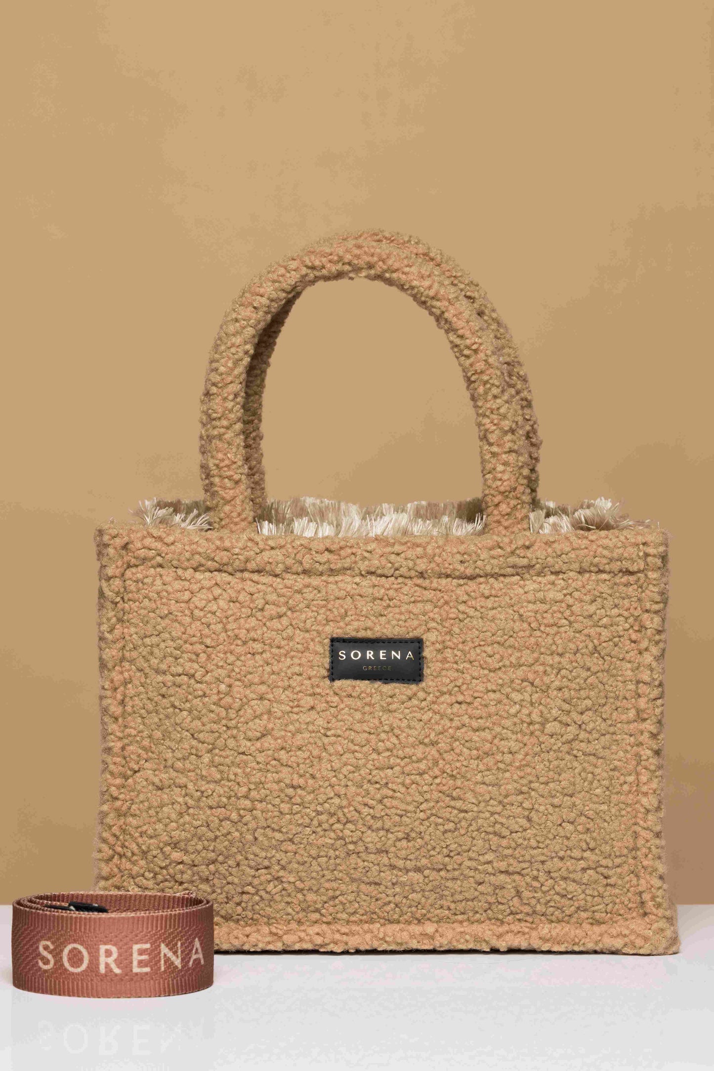 Sorena Teddy Honey Medium Bag