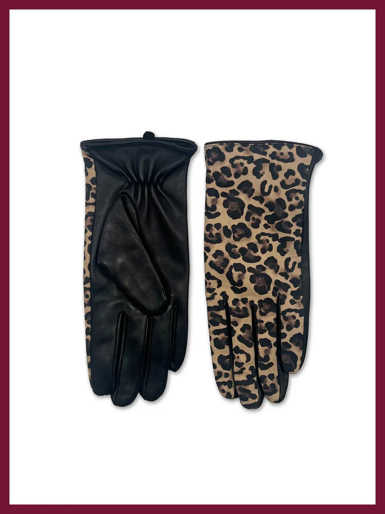 Nooki Brooke Leopard Gloves