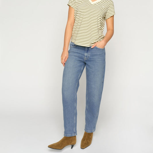 Mos Mosh Aymen Galleon jeans in mid blue