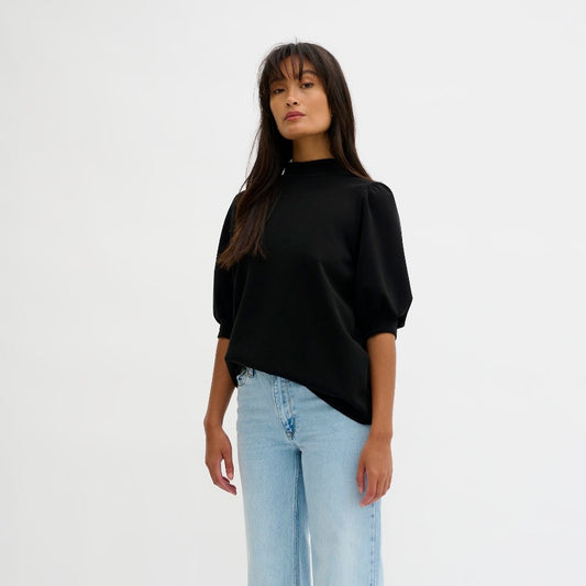 My Essential Wardrobe Puff Blouse - Black