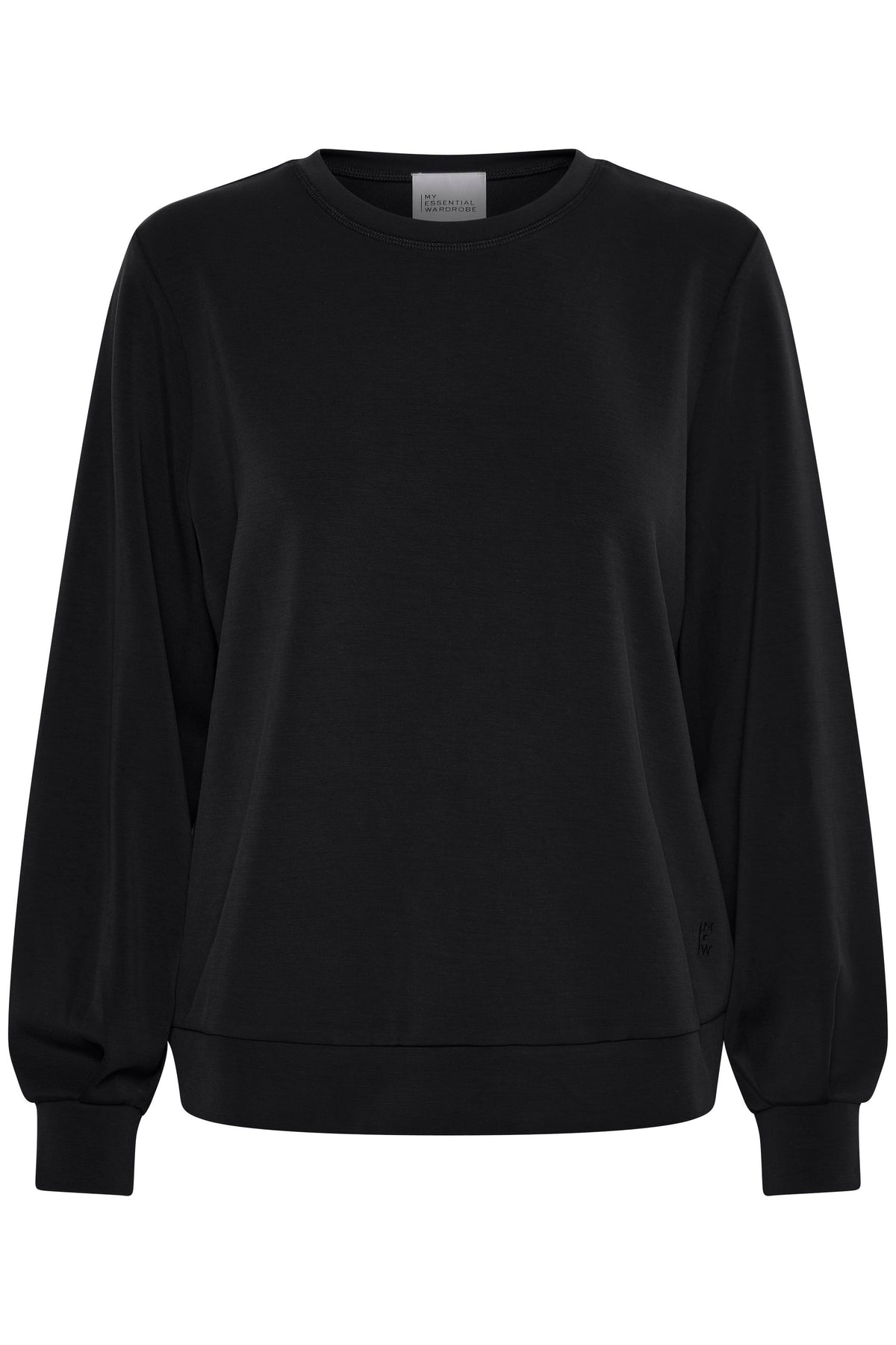 My Essential Wardrobe The Sweat Blouse - Black