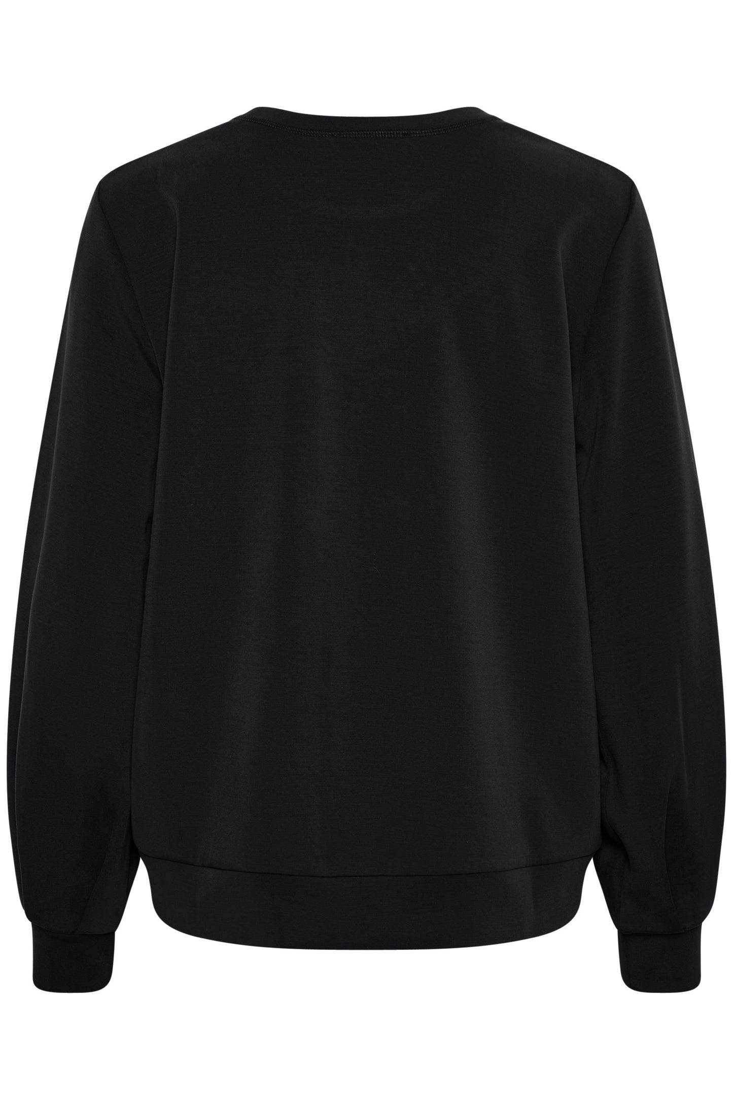 My Essential Wardrobe The Sweat Blouse - Black