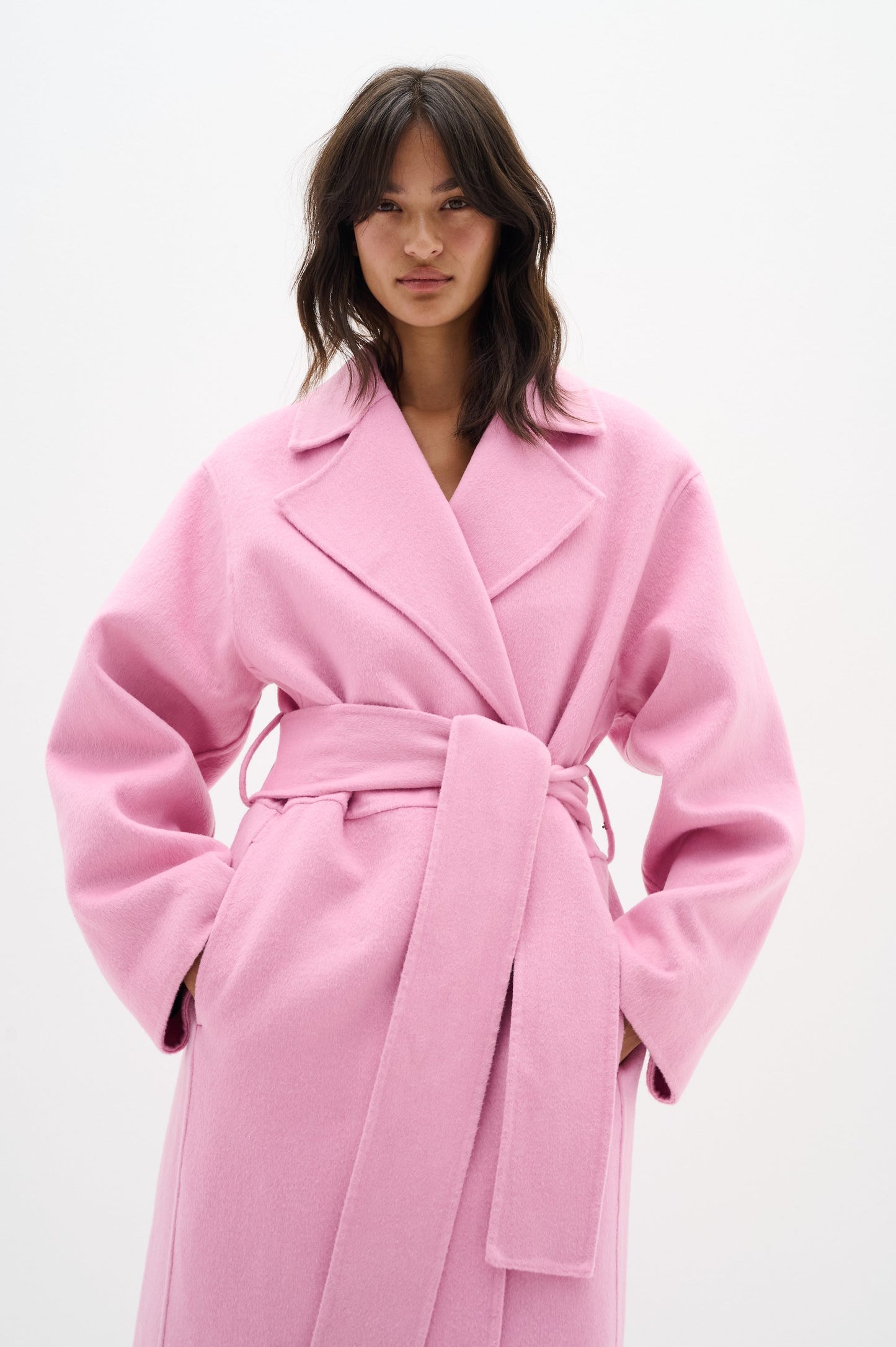 In Wear Tilla Long Coat - Cashmere Rose