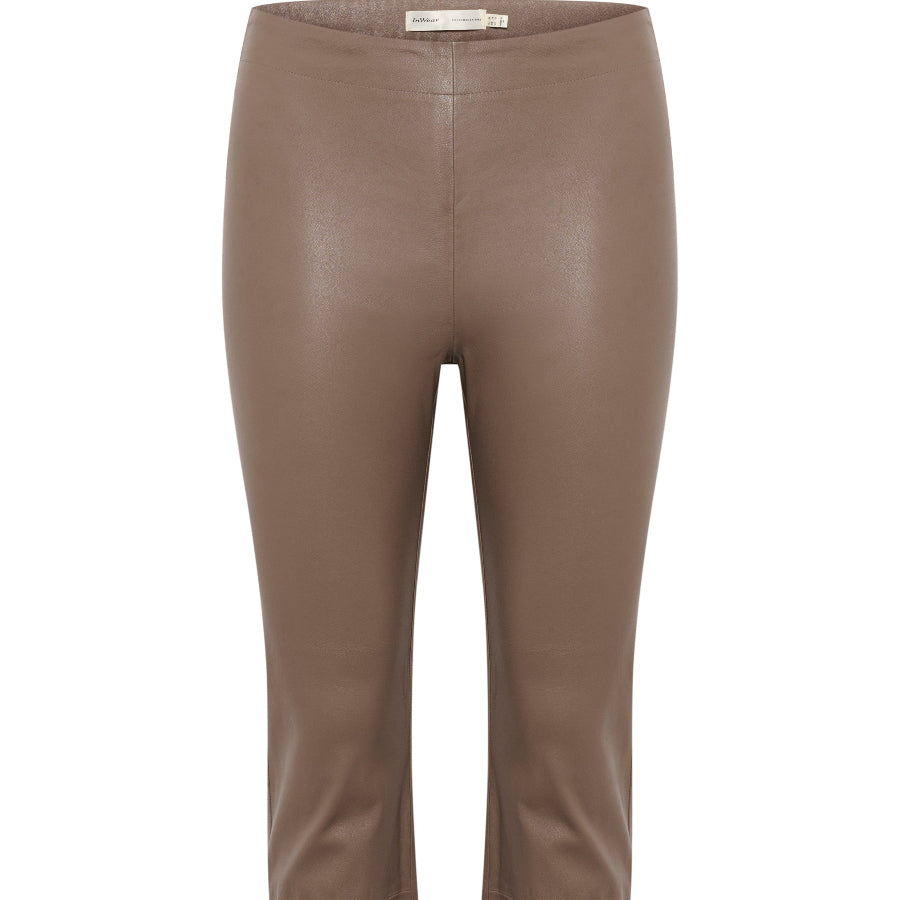 In Wear Cedar leather Pants cropped iron