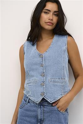 Kaffe Babeth Denim Wasitcoat