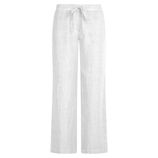 Haris Cotton Drawstring Pants White