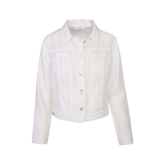 Haris Cotton Linen Jacket White