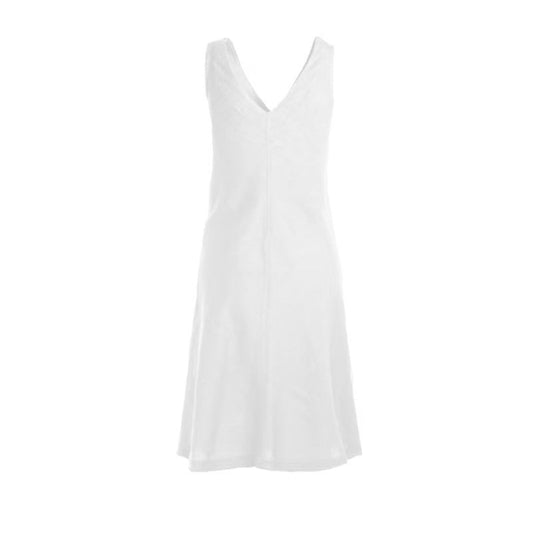 Haris Cotton V Neck Cami Dress White