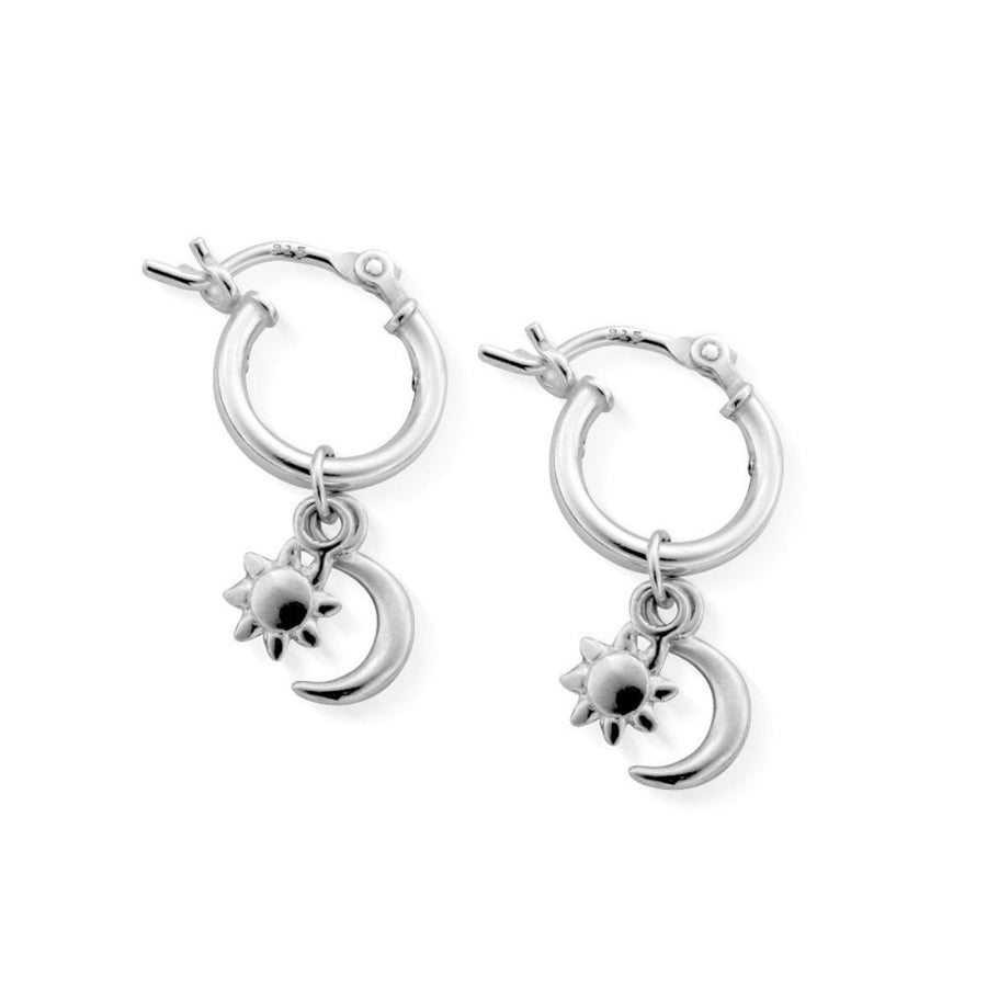 Chlobo Dainty Moon and Sun Earrings