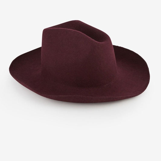 Ottod'Ame Wool Blend Hat Plum
