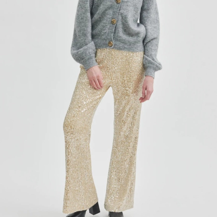 Second Female Shine On Trousers - Silver