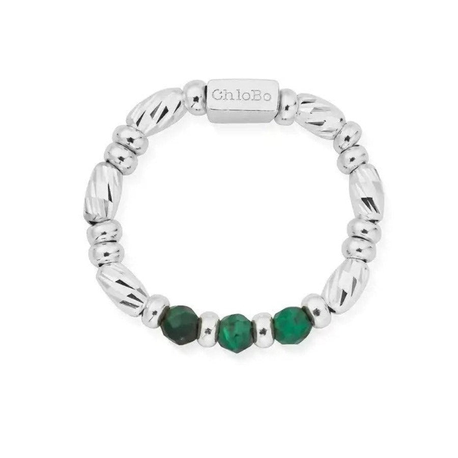 Chlobo Malachite Sparkle Ring Of Empowerment (9)